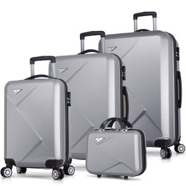 Zoozie Bags Juego de maletas de 4 piezas Gris